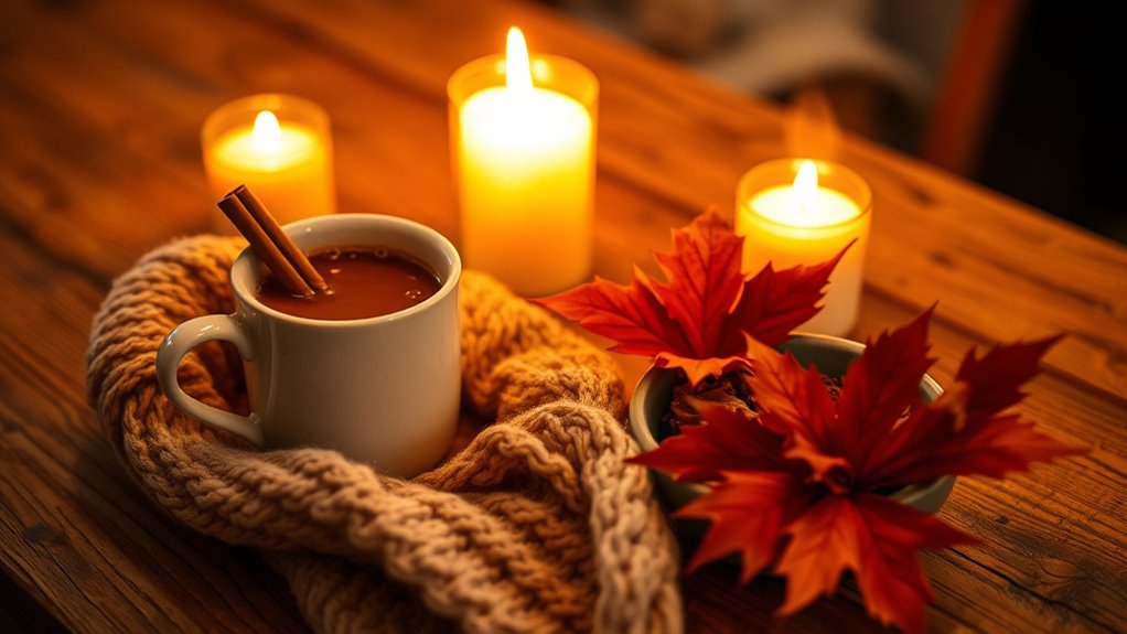 warm lighting for coziness