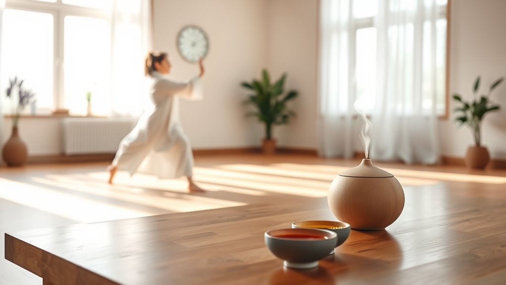 aromatherapy enhances tai chi
