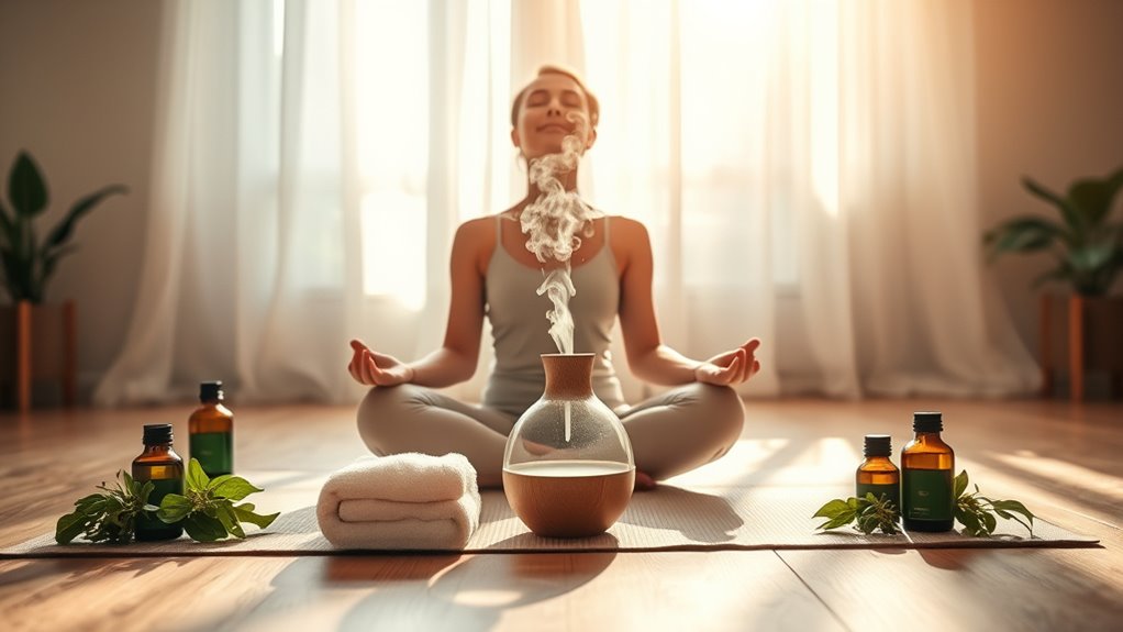 aromatherapy enhances yoga practice