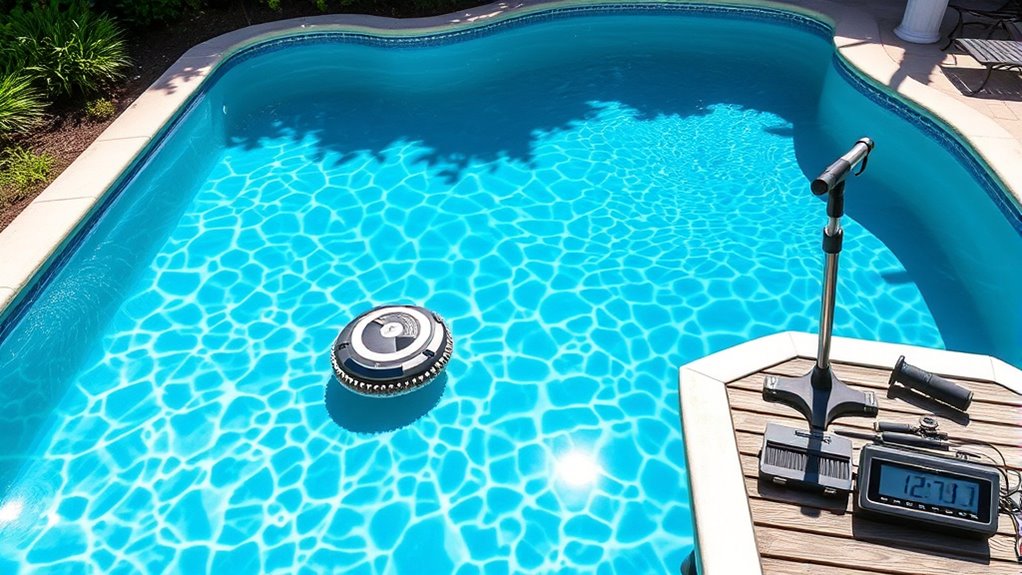 assess pool cleaning and usage