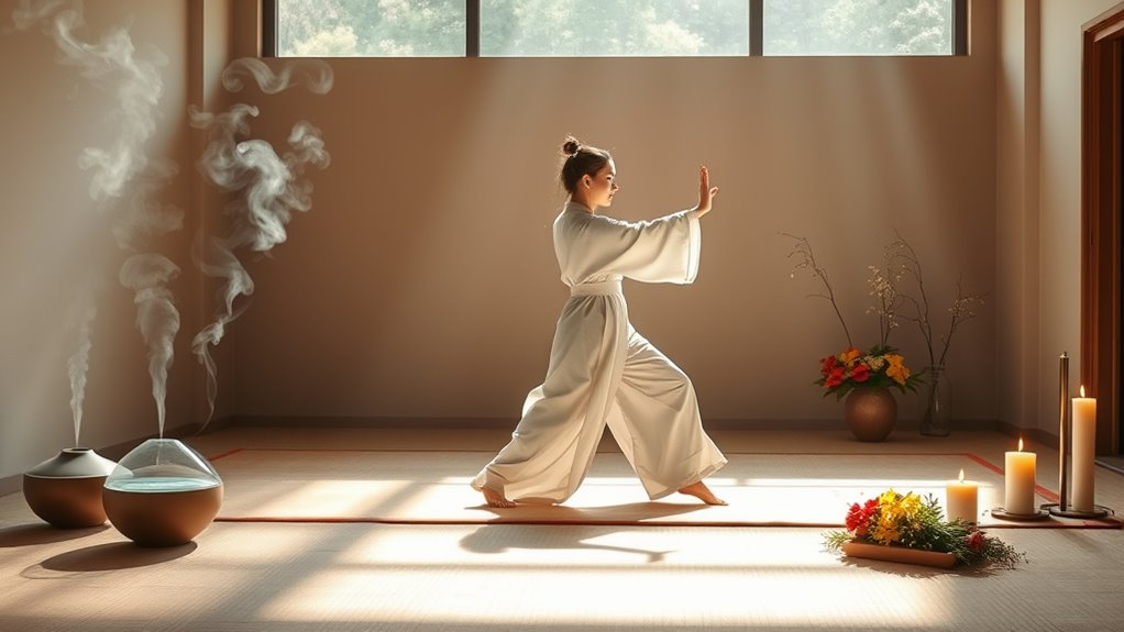 calm clutter free aromatic space