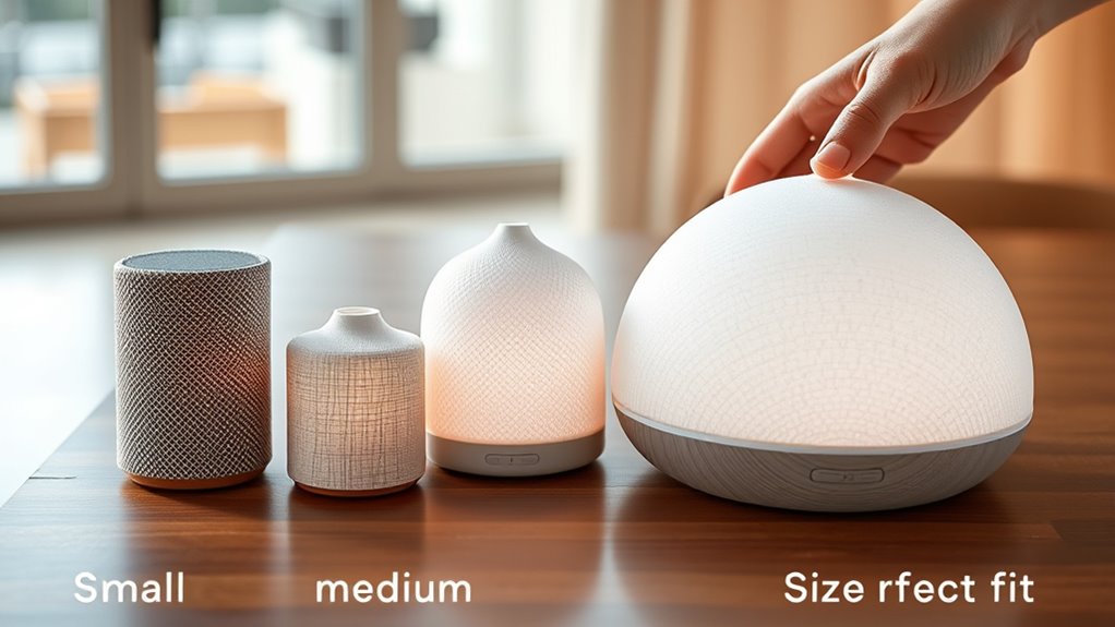 choose appropriate diffuser size