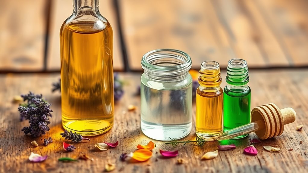 choose oils and alcohol