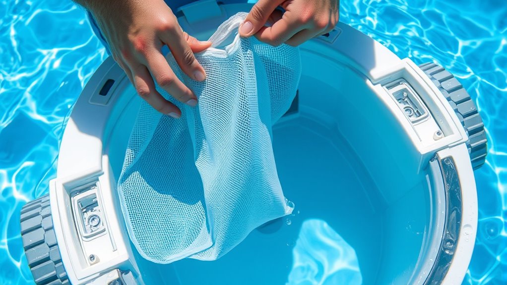 clean filters and debris bags