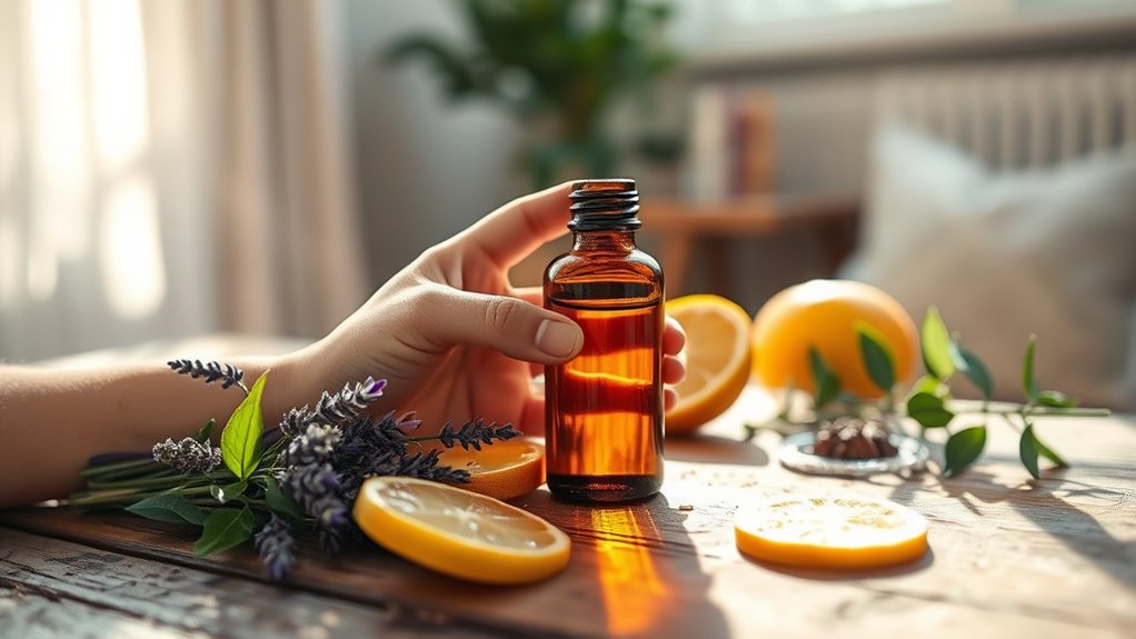 diffusing energizing essential oils