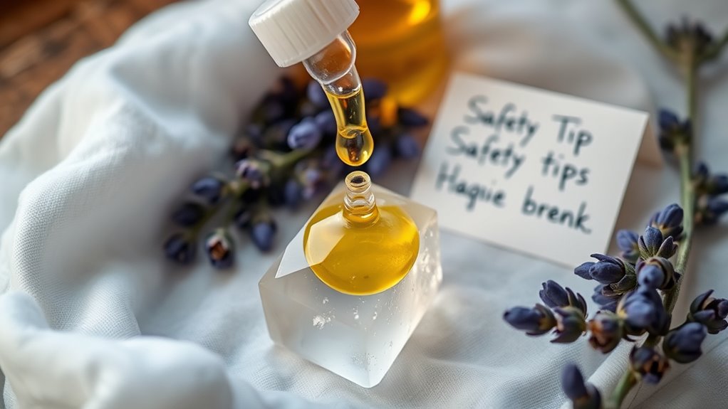 dilute oils check crystal material