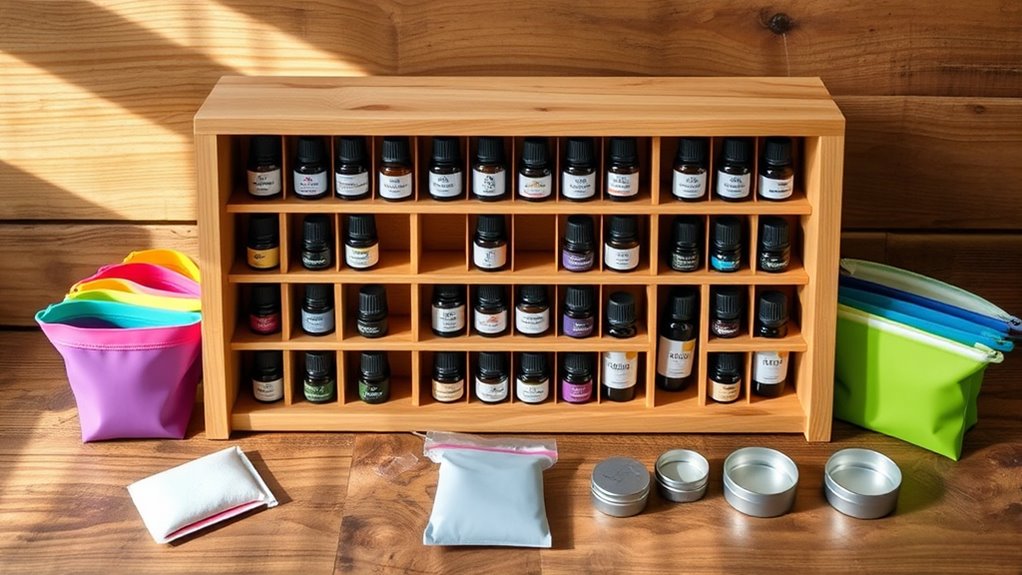 diy customizable essential oil storage