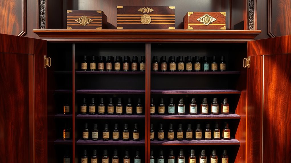 elegant secure essential oil storage