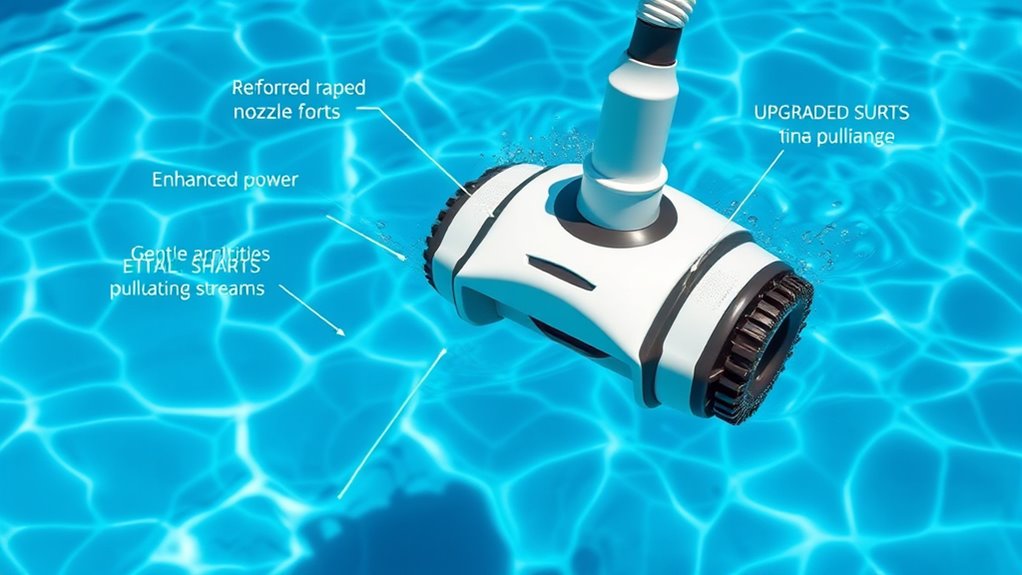 enhanced suction for efficient cleaning