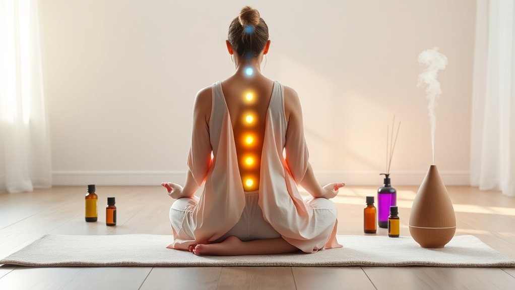 essential oils enhance chakra yoga