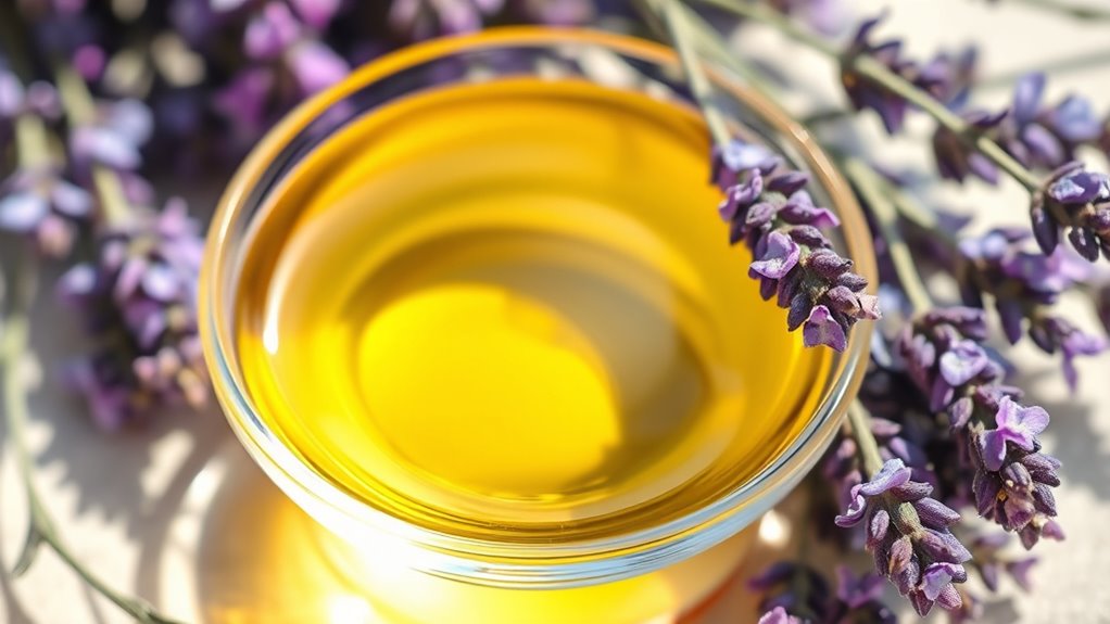 lavender oil promotes skin healing