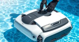 maintain robotic pool cleaner
