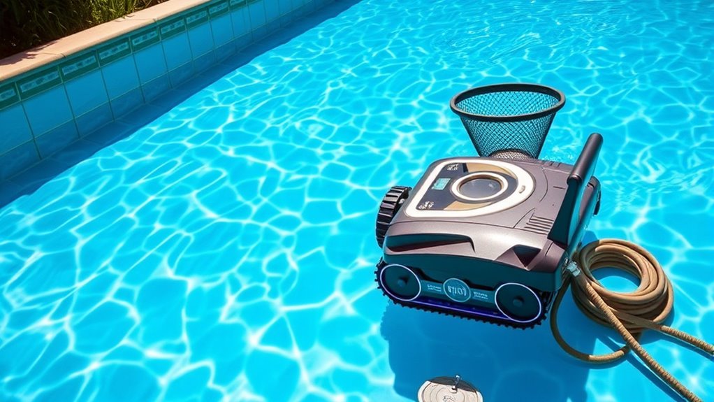 manual and automatic pool cleaning