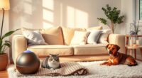 pet calming diffuser setup