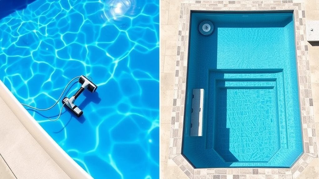 pool structure impacts cleaning