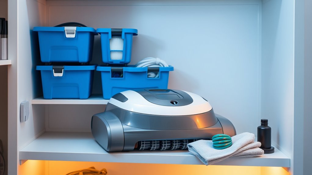 properly store robotic cleaner