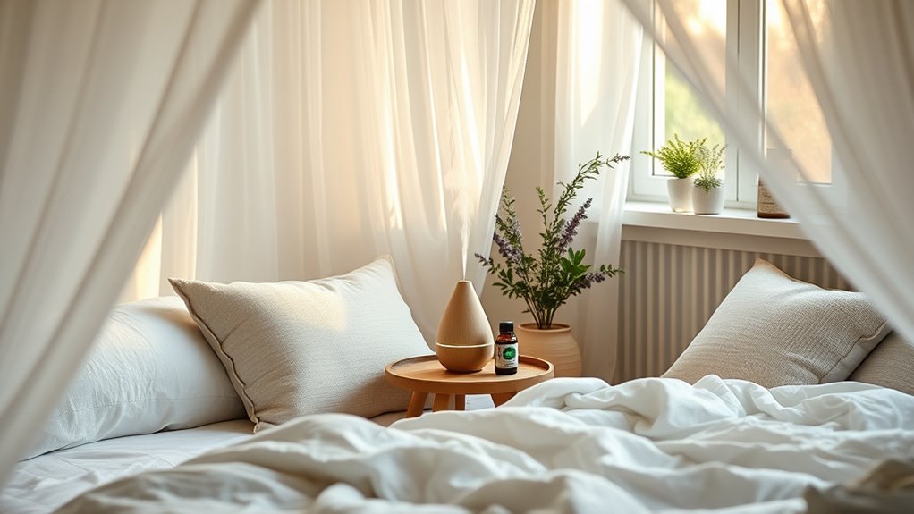 relaxing bedroom scent therapy
