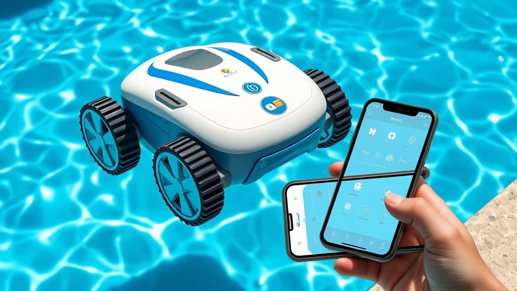 remote pool cleaner control