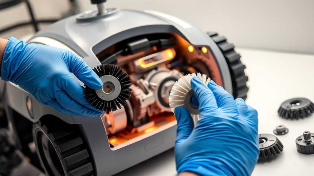 replace worn parts promptly