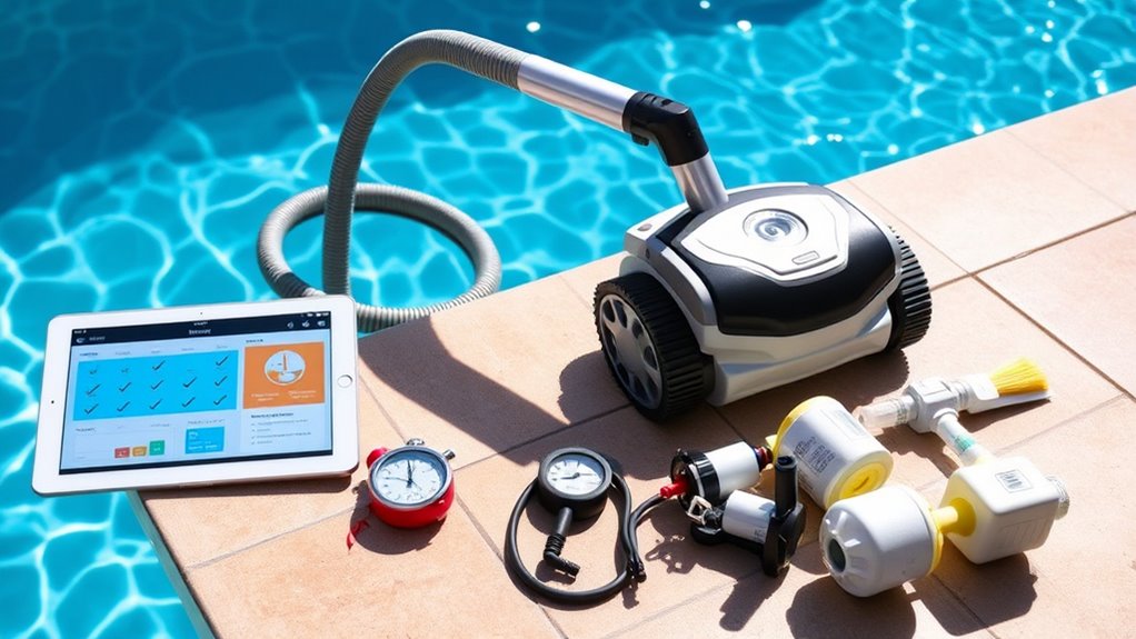 routine pool cleaner maintenance