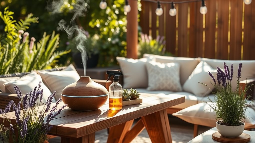 safe outdoor scent application