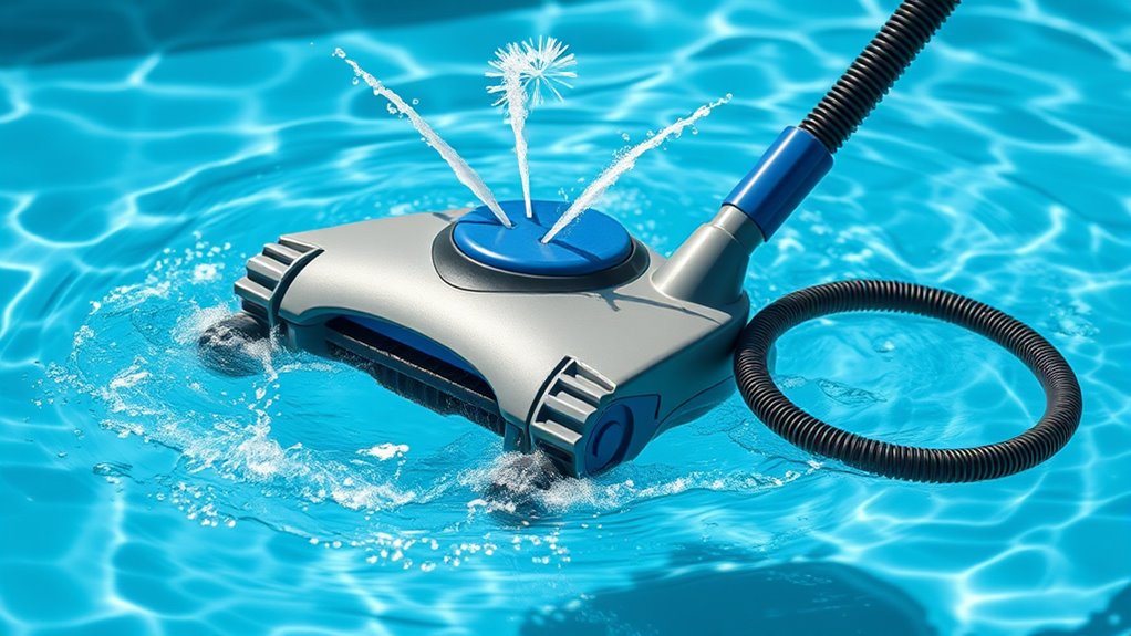water pressure driven cleaning system