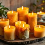 beeswax candle collection