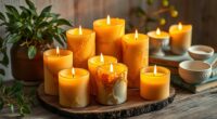 beeswax candle collection