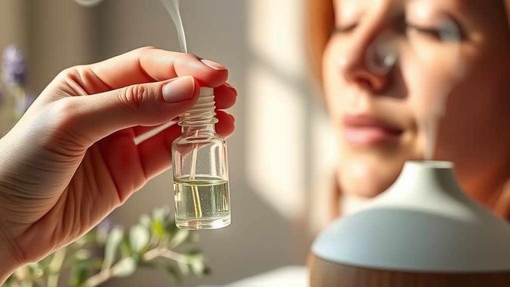 breathing and aromatherapy calm