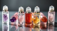 crystal infused essential oil rollers