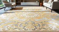 elegant metallic accent rugs