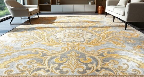 elegant metallic accent rugs