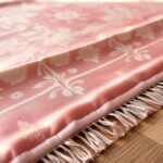 elegant pink silk rugs
