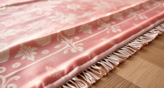 elegant pink silk rugs