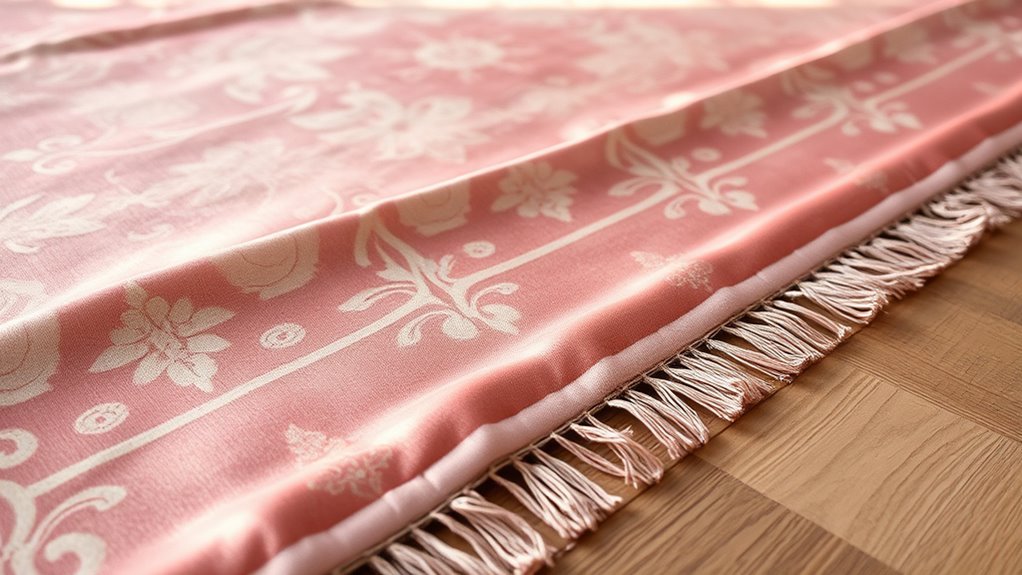 elegant pink silk rugs
