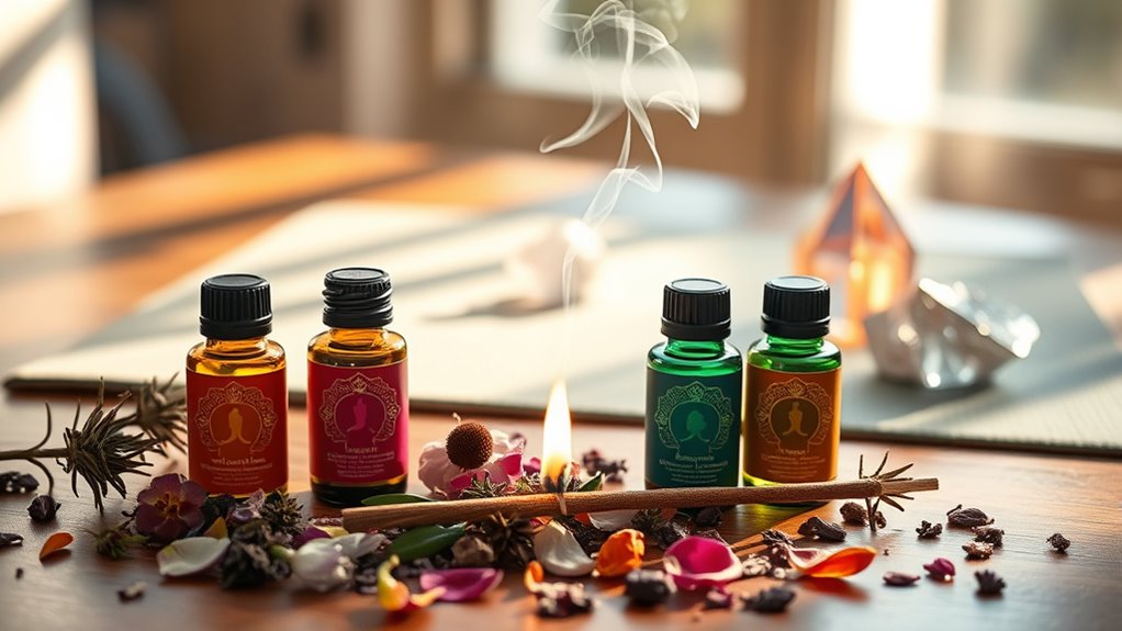 essential oils balance chakra energies