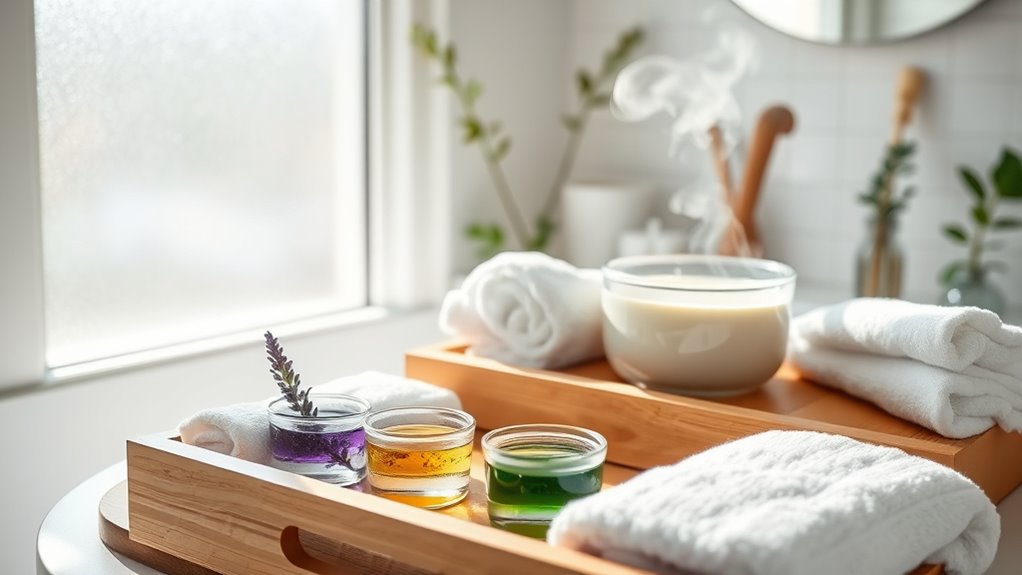 home spa facial routine