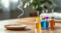 incense or oils meditation focus