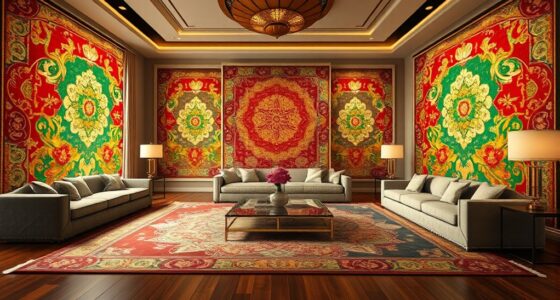 luxury oversized silk carpets