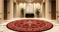 luxury round foyer rugs