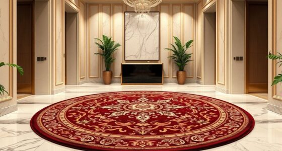 luxury round foyer rugs