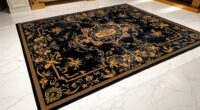 luxury yilong black gold rugs