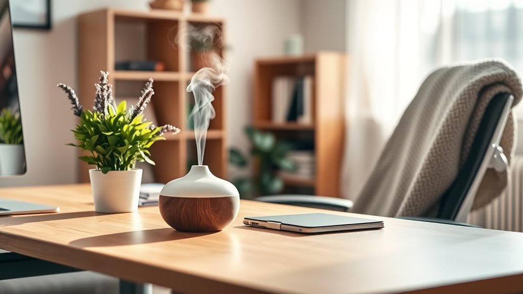 organized ergonomic calming workspace
