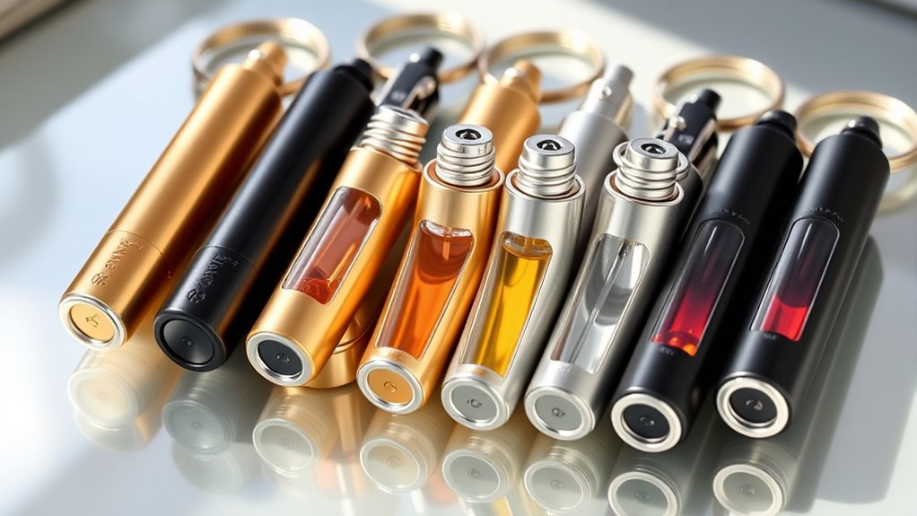 portable fragrance refill containers