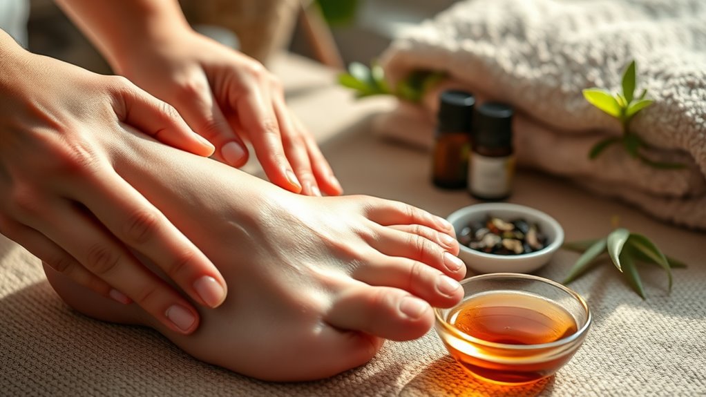 reflexology with essential oils