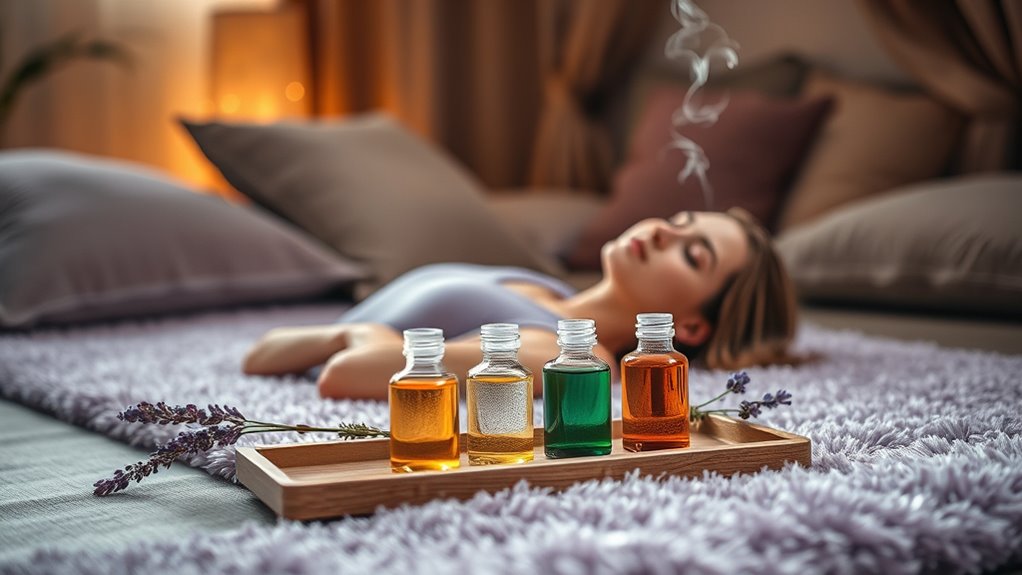 relaxing aromatherapy meditation practice