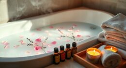 relaxing essential oil bath
