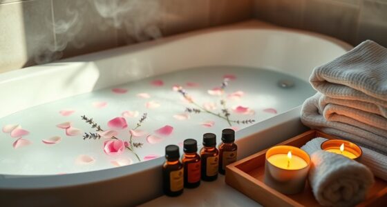 relaxing essential oil bath