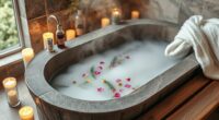 relaxing essential oil bath