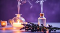 relaxing lavender oil lighting